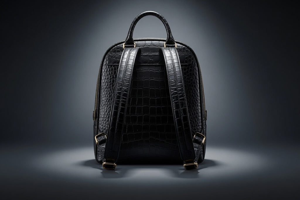 Colodious Croc Print 100% Leather Multipurpose Backpack "Rare" Collection.