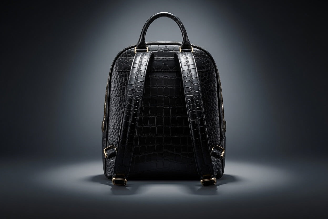 Colodious Croc Print 100% Leather Multipurpose Backpack "Rare" Collection.