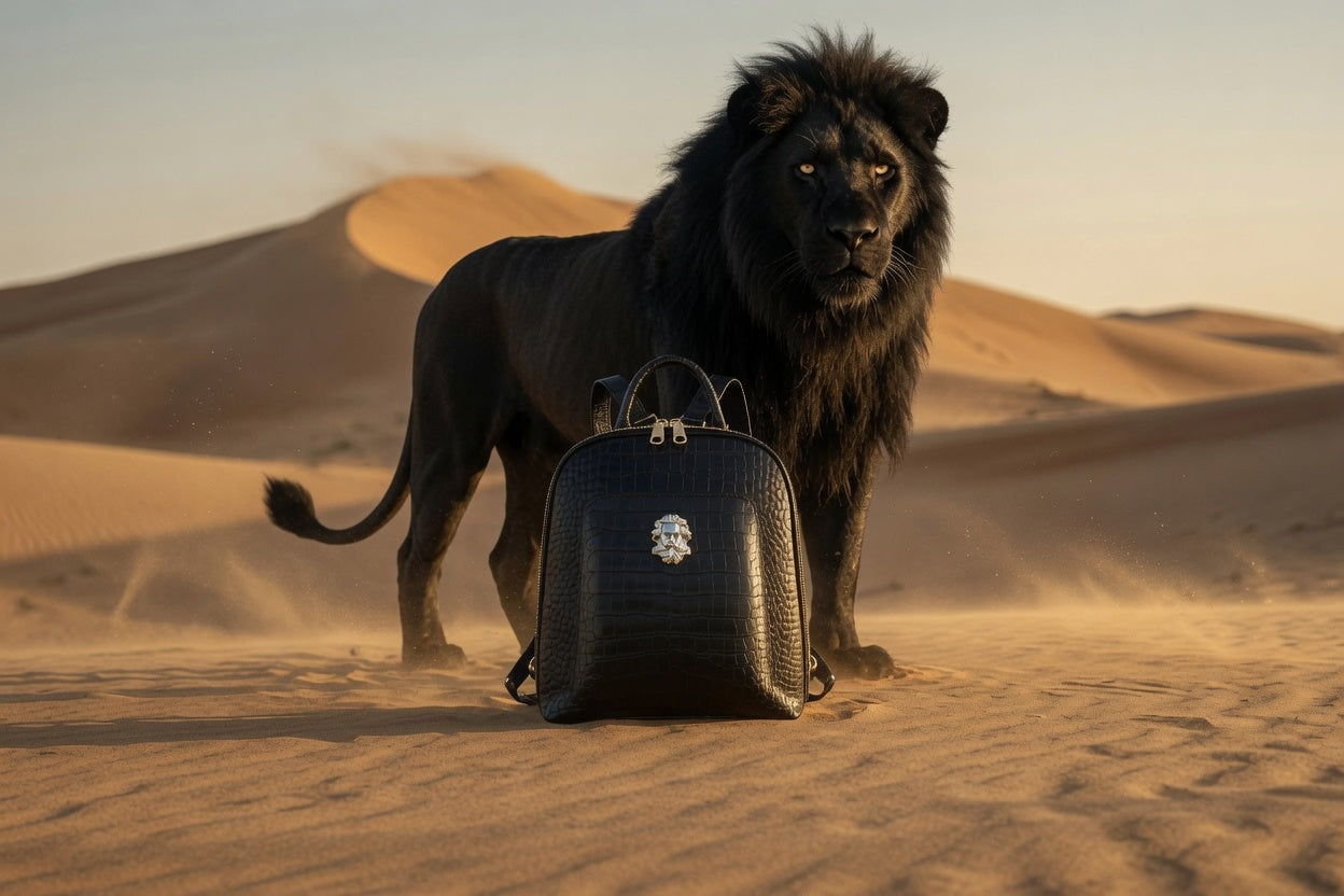 Colodious Croc Print 100% Leather Multipurpose Backpack "Rare" Collection.