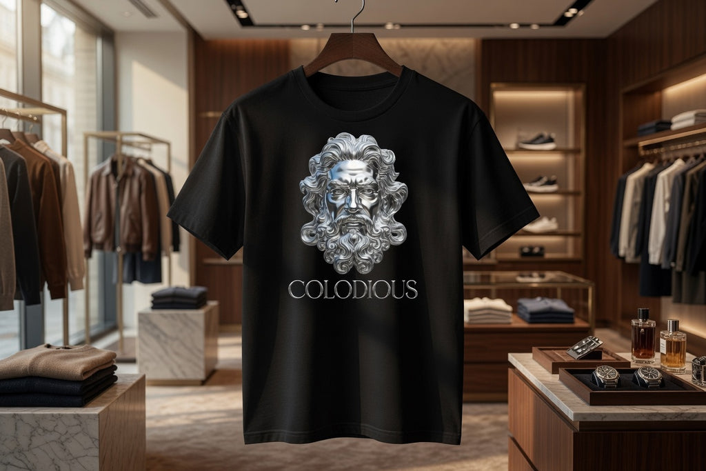 MENS "VISION" Founders n Builders Black and Chrome T-Shirt