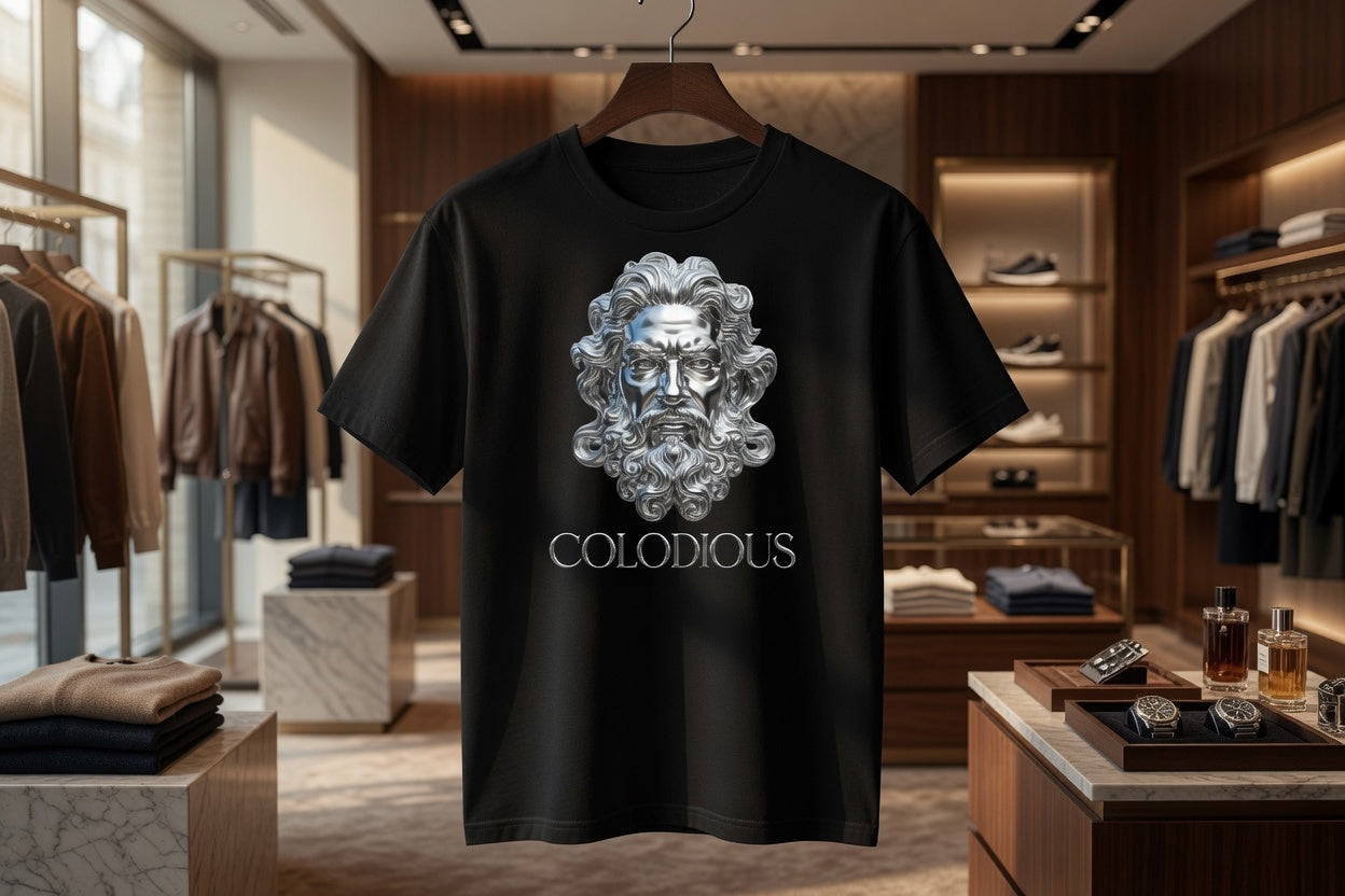 MENS "VISION" Founders n Builders Black and Chrome T-Shirt